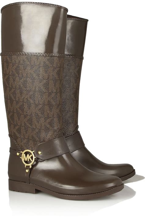 michael kors rubber boots ladies|michael kors boots outlet.